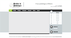 Desktop Screenshot of podologoamilano.com